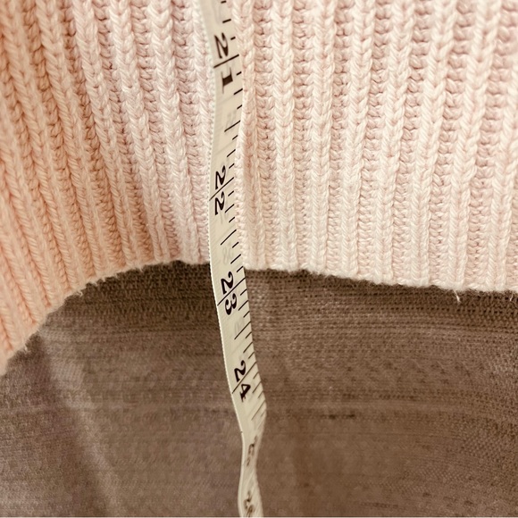 Lou & Grey Oversized Light Pink Knit 3/4 Length Sleeve Boxy Sweater Size Medium - Picture 9 of 10